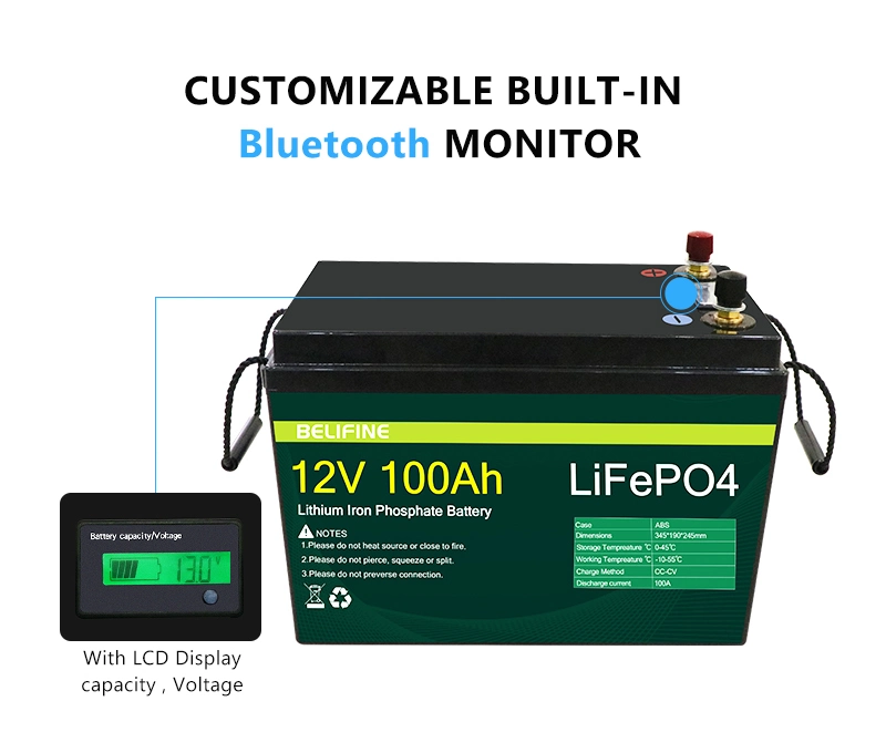 Promotion Price Deep Cycle Rechargeable Lithium Ion Battery 12V LiFePO4 Battery 100ah