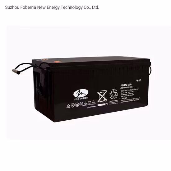 Esg 12V 200 Batería de almacenamiento recargable de gel de ciclo profundo para panel solar/inversor/herramienta eléctrica/UPS/scooter eléctrico