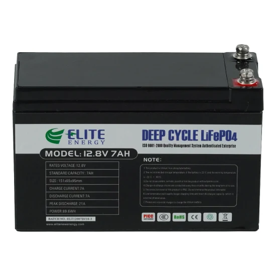 Batería de litio Elite 12 voltios 7ah 9ah 12ah 20ah 24ah 12.8V Baterías de iones de litio LiFePO4 Batería de iones de litio para almacenamiento de energía de respaldo / UPS / Farola solar / EV