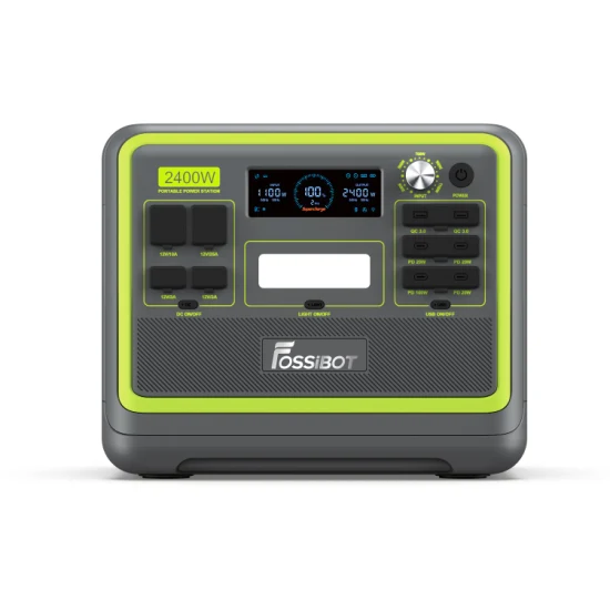 Fossibot impermeable 2400W salida de CA estación de energía portátil 3500 ciclos 640000mAh LiFePO4 batería recargable con batería LiFePO4